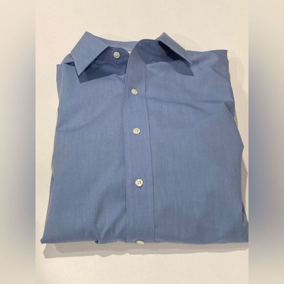 Brooks Brothers Men’s Regent Button Down Shirt Blue Size S - Needs Cuff Links - Picture 11 of 12